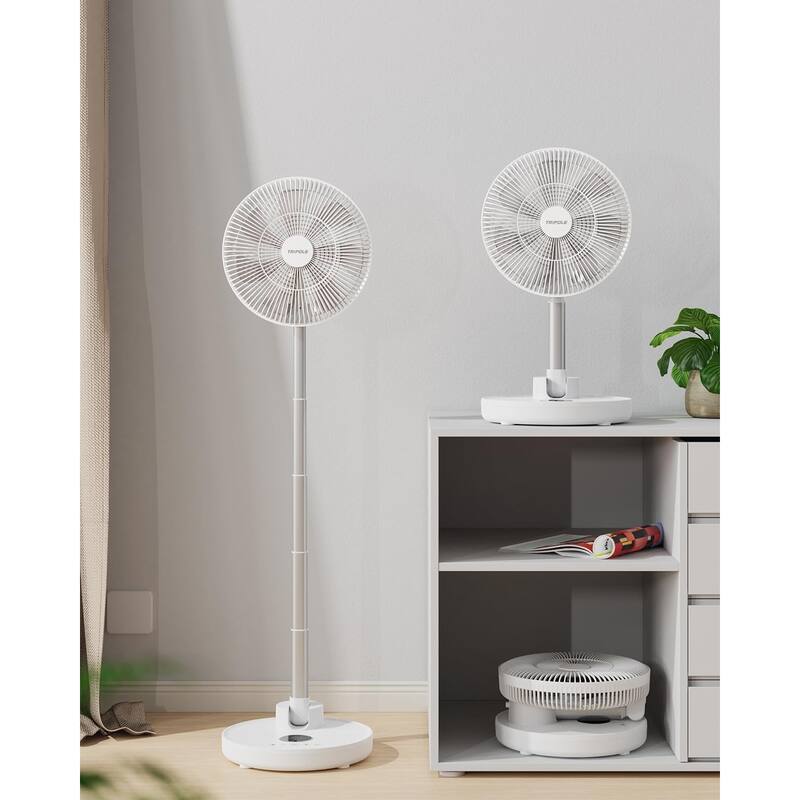 Standing Oscillating Pedestal Fan, Height Adjustable Floor Fan with